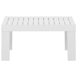 HKH Mesa Lounge de Jardim Plástico - Branco