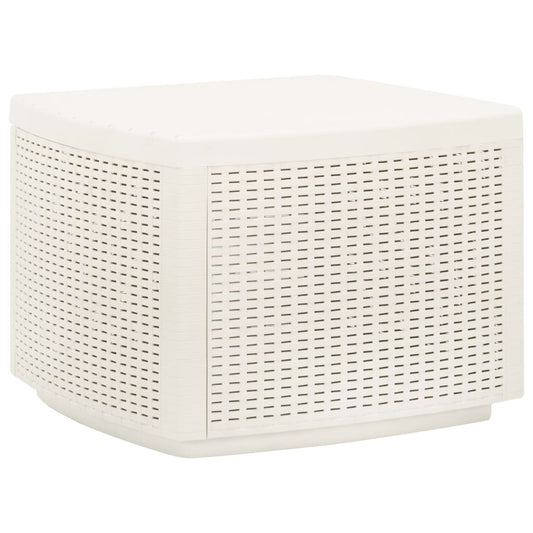 HKH Mesa de Jardim 53x53x40 Cm Plástico - Branco