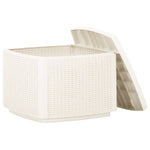 HKH Mesa de Jardim 53x53x40 Cm Plástico - Branco