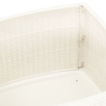 HKH Mesa de Jardim 53x53x40 Cm Plástico - Branco