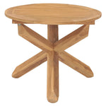 HKH Mesa de Jantar para Jardim Ã˜ Madeira de Teca Maciça - Marrom