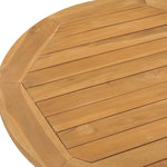 HKH Mesa de Jantar para Jardim Ã˜ Madeira de Teca Maciça - Marrom