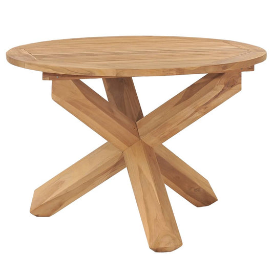 HKH Mesa de Jantar para Jardim Ã˜ Madeira de Teca Maciça - Marrom