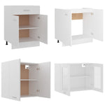 HKH Conjunto 4 Peças Armários de Cozinha Lyon - Branco