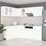 HKH Conjunto 11 Peças Armários de Cozinha Lyon - Branco