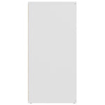 HKH Aparador de Madera Procesada con 2 Puertas y 1 Cajón 80 X 36 X 75 Cm - Blanco