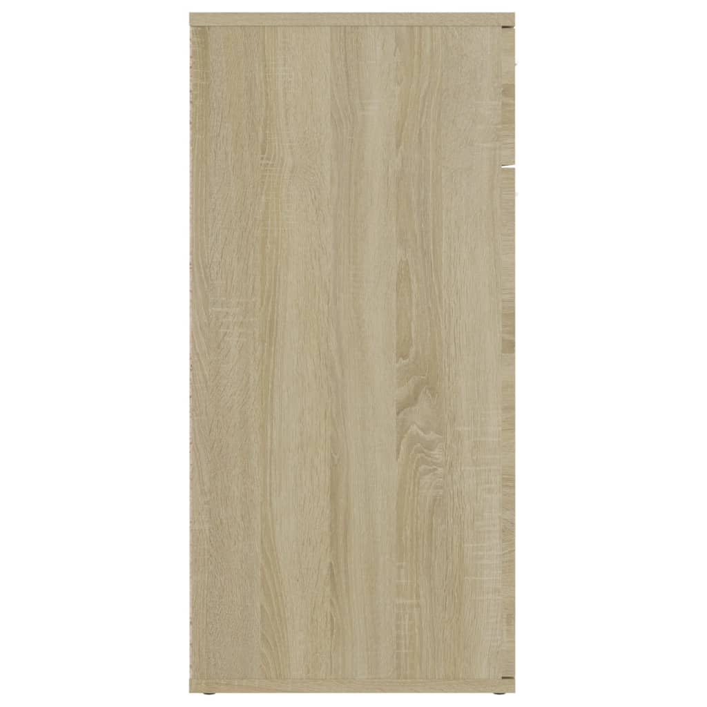 HKH Aparador de Madera Procesada con 2 Puertas y 1 Cajón 80 X 36 X 75 Cm - Roble Sonoma