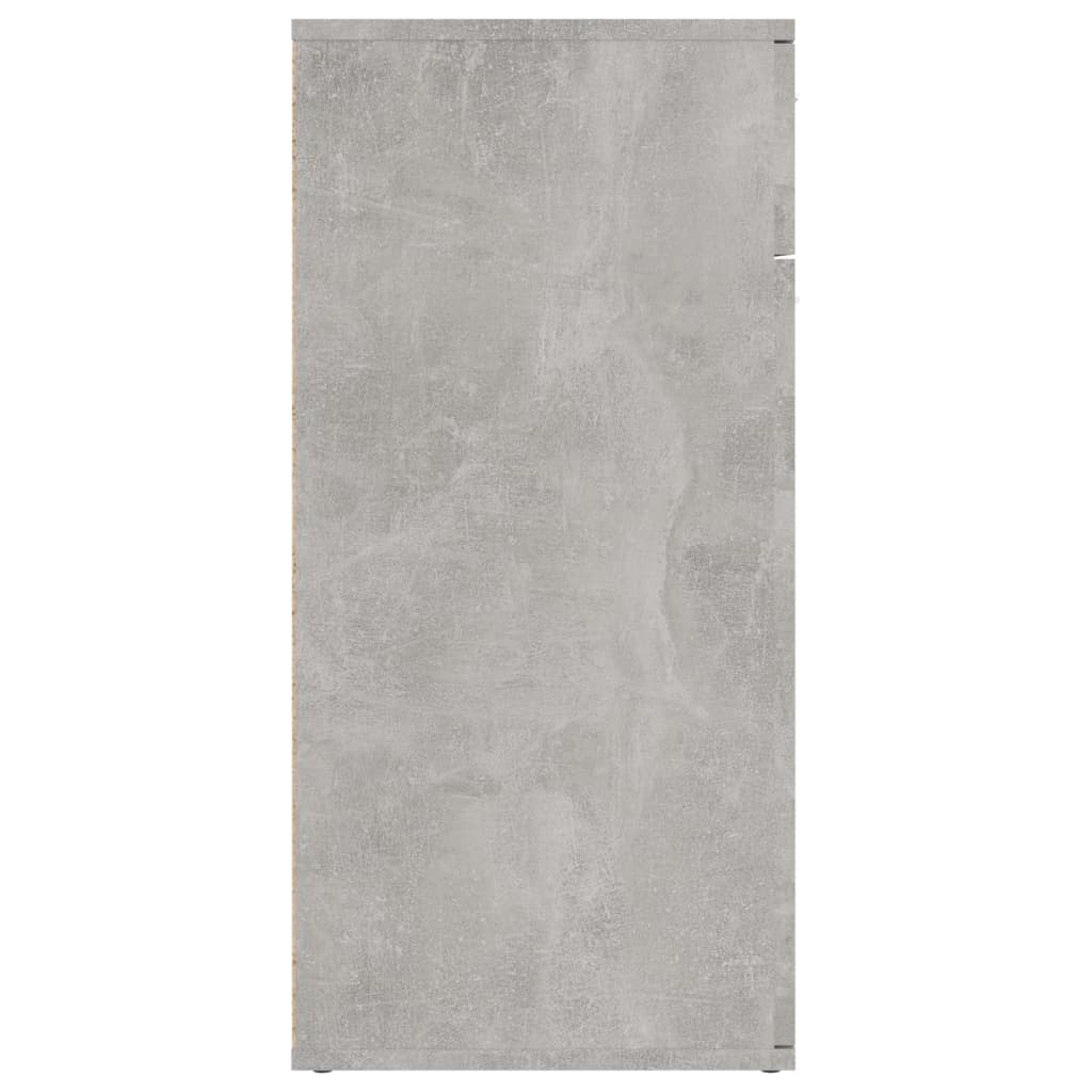 HKH Aparador de Madera Contrachapada con 2 Puertas y 1 Cajón 80 X 36 X 75 Cm - Gris Cemento