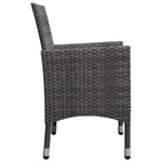 HKH 3 Pcs Conjunto de Jantar para Jardim - Cinzento