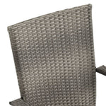 HKH 5 Pcs Conjunto de Jantar para Jardim - Cinzento