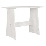 HKH Mesa de Jantar com Banco Reine Maciço Branco em Pinho