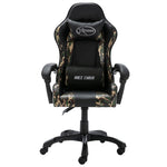Silla de carreras HKH de piel sintética - Negra y camuflada
