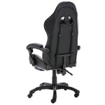 HKH Silla Estilo Racing con Reposapiés de Piel Sintética - Negro/Camuflaje