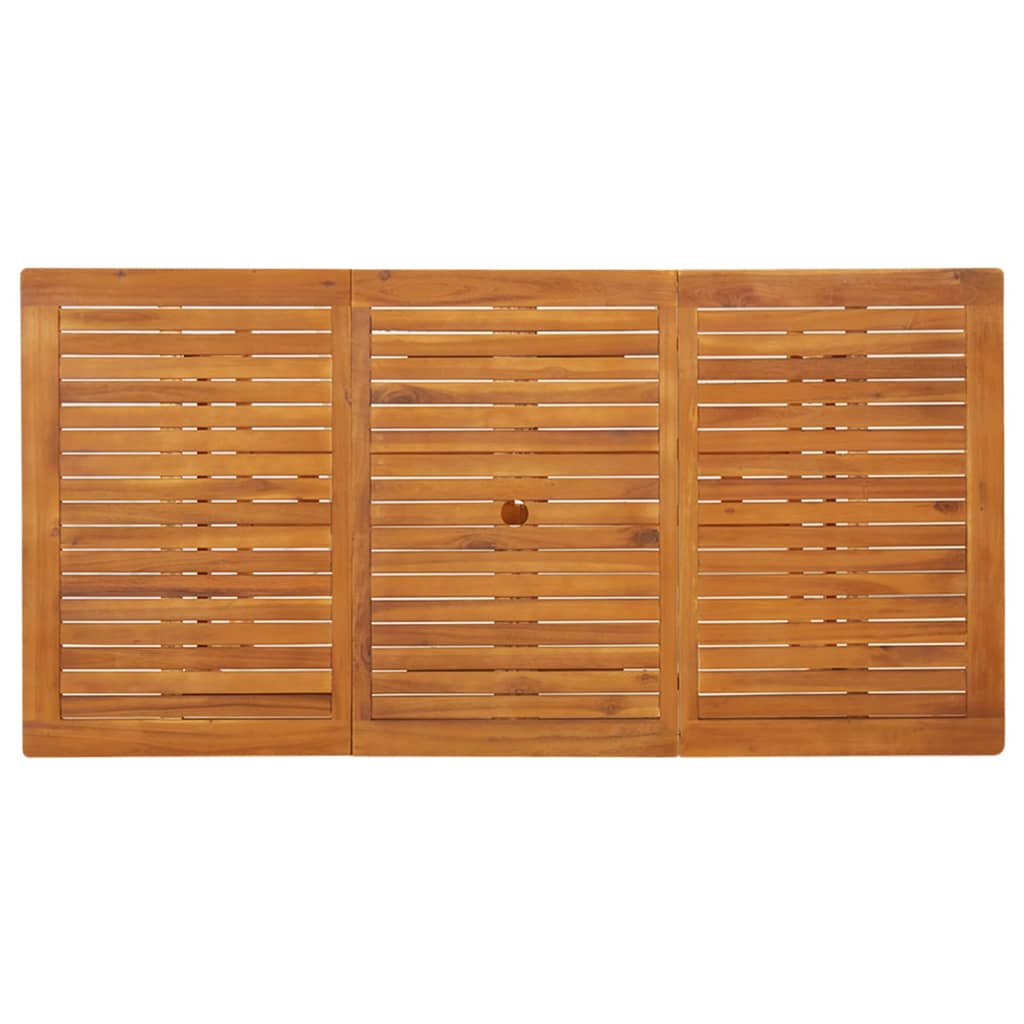 HKH Mesa de Jantar P/ Jardim Madeira de Acácia Maciça - Marrom
