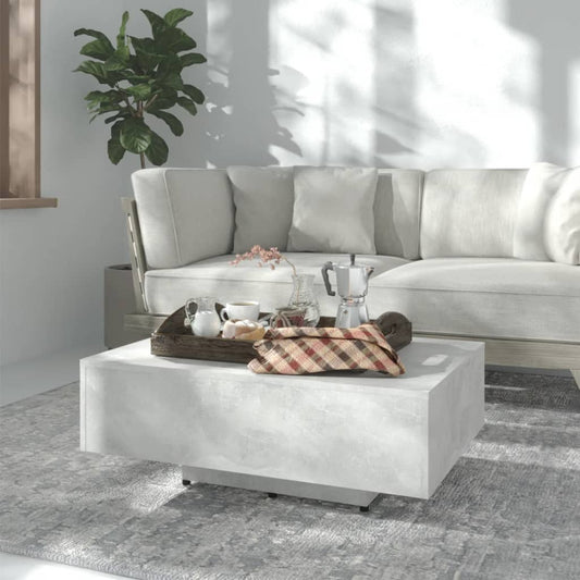 Mesa de centro HKH de contrachapado y cemento - Gris
