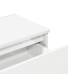 HKH Mesa de Cabeceira em Contraplacado - Branco Brilhante