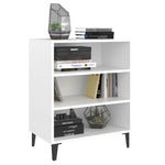 Aparador HKH en aglomerado, metal con 3 estantes 57 x 35 x 70 cm - Blanco