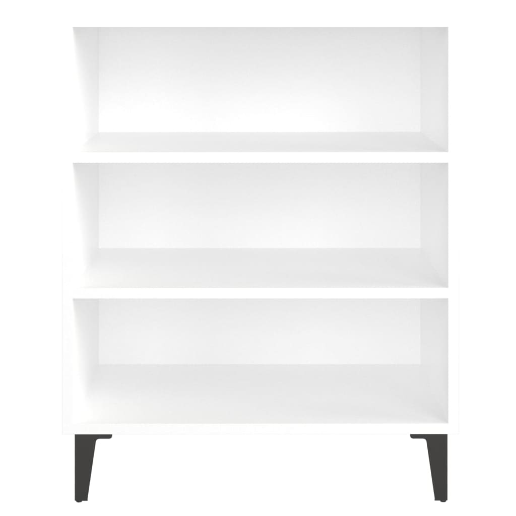 Aparador HKH en aglomerado, metal con 3 estantes 57 x 35 x 70 cm - Blanco