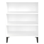 Aparador HKH en aglomerado, metal con 3 estantes 57 x 35 x 70 cm - Blanco