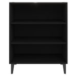 HKH Aparador em Aglomerado, Metal com 3 Prateleiras 57 X 35 X 70 Cm - Preto