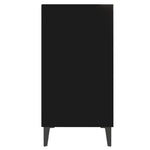 HKH Aparador em Aglomerado, Metal com 3 Prateleiras 57 X 35 X 70 Cm - Preto