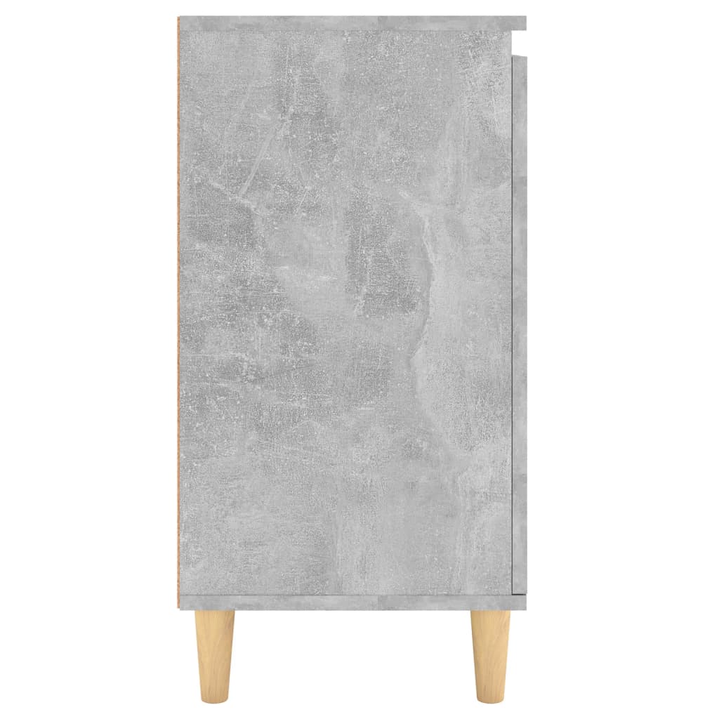 HKH Aparador em derivados de Madeira, Mdf, Madeira de Eucalipto Maciça 60 X 35 X 70 Cm - Cinzento-Cimento
