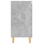 HKH Aparador em derivados de Madeira, Mdf, Madeira de Eucalipto Maciça 60 X 35 X 70 Cm - Cinzento-Cimento