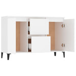 HKH Aparador Industrial em Madeira Processada, Metal 102 X 35 X 70 Cm - Branco