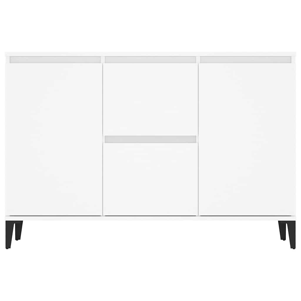 HKH Aparador Industrial em Madeira Processada, Metal 102 X 35 X 70 Cm - Branco