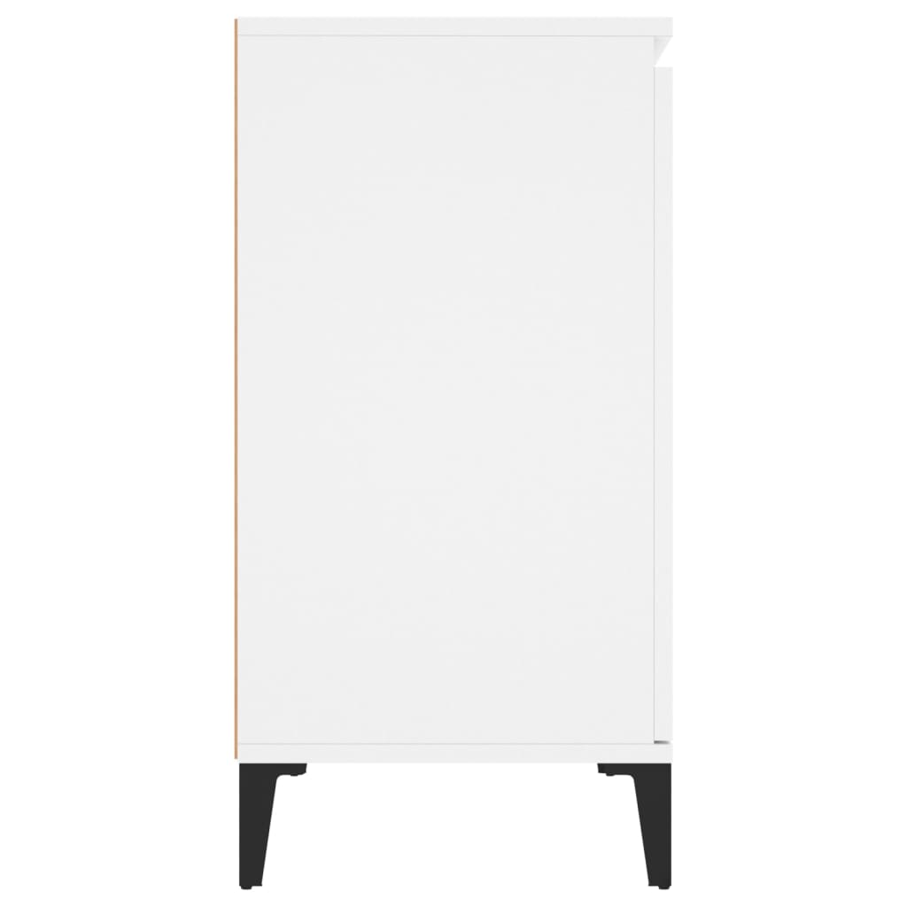HKH Aparador Industrial em Madeira Processada, Metal 102 X 35 X 70 Cm - Branco