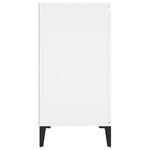 HKH Aparador Industrial em Madeira Processada, Metal 102 X 35 X 70 Cm - Branco