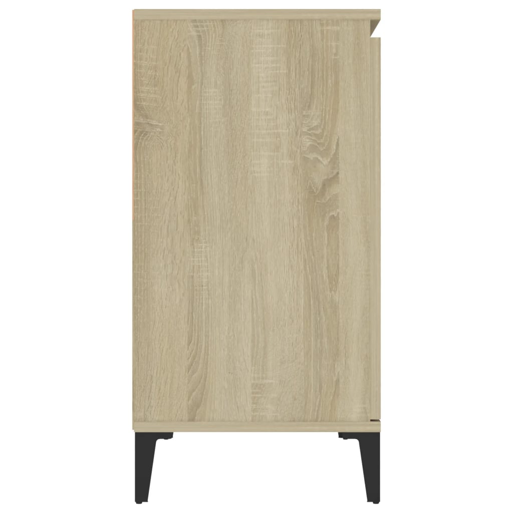 HKH Aparador Industrial em Madeira Processada, Metal 102 X 35 X 70 Cm - Carvalho Sonoma