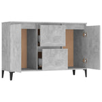 HKH Aparador Industrial em Madeira Processada, Metal 102 X 35 X 70 Cm - Cinzento-Cimento