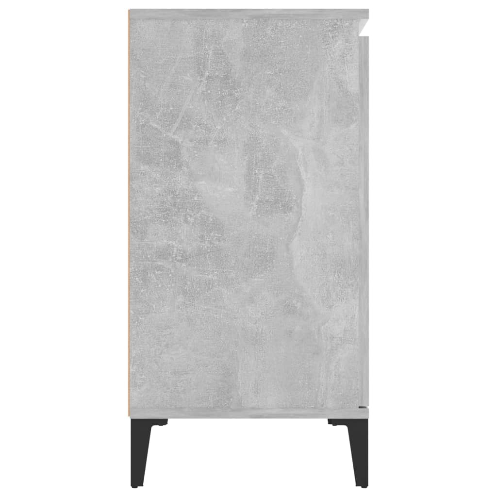 HKH Aparador Industrial em Madeira Processada, Metal 102 X 35 X 70 Cm - Cinzento-Cimento