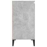 HKH Aparador Industrial em Madeira Processada, Metal 102 X 35 X 70 Cm - Cinzento-Cimento