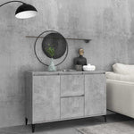 HKH Aparador Industrial em Madeira Processada, Metal 102 X 35 X 70 Cm - Cinzento-Cimento
