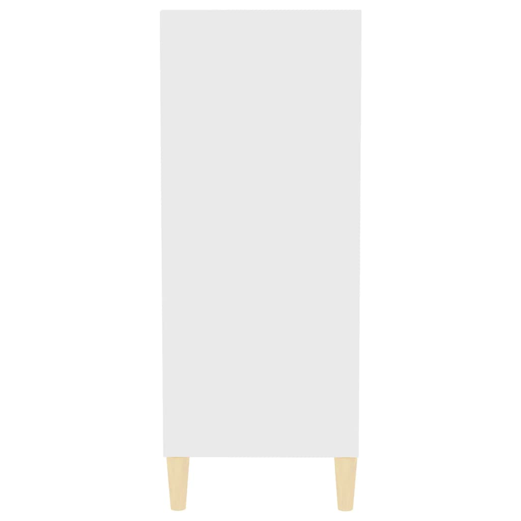HKH Aparador em Aglomerado, Madeira de Eucalipto Maciça 57 X 35 X 90 Cm - Branco