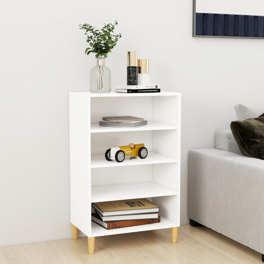 HKH Aparador em Aglomerado, Madeira de Eucalipto Maciça 57 X 35 X 90 Cm - Branco