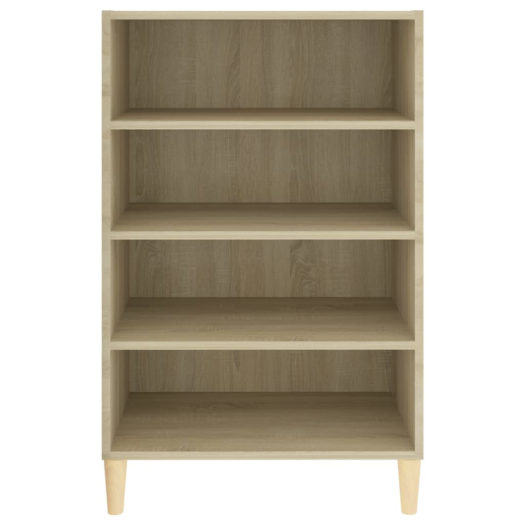 HKH Aparador en aglomerado, madera maciza de eucalipto 57 x 35 x 90 cm - Roble Sonoma