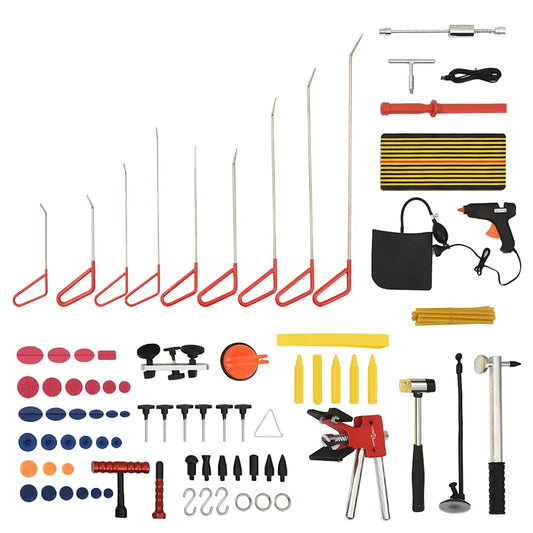 HKH Kit de herramientas de reparación de abolladuras sin pintura - 76 piezas
