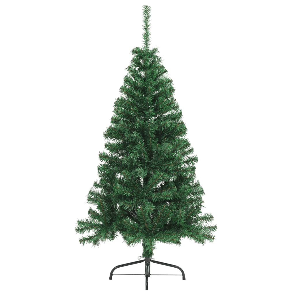 HKH Medio Árbol de Navidad Artificial con Soporte Verde de PVC