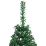 HKH Meia Árvore de Natal Artificial com Suporte Verde em PVC