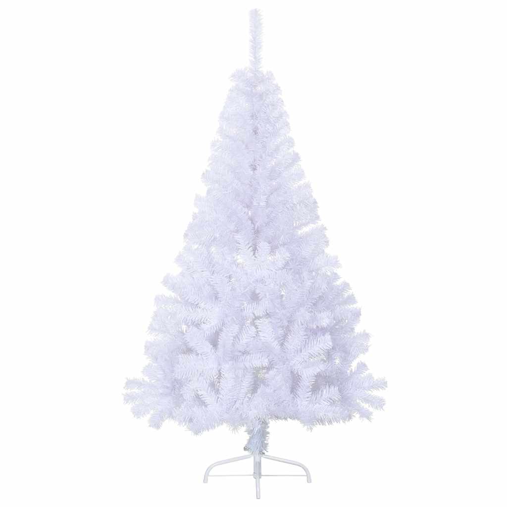 HKH Meia Árvore de Natal Artificial com Suporte Branco em PVC