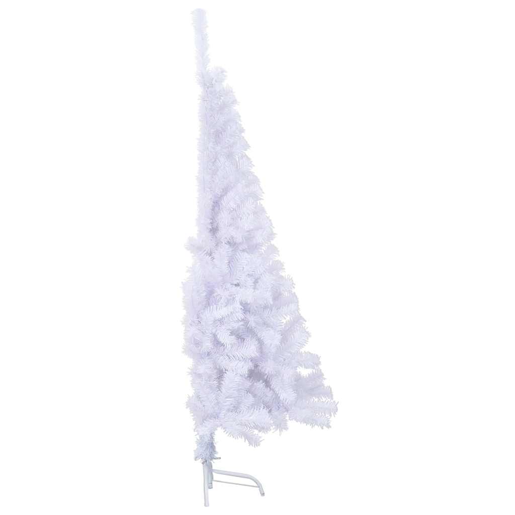 HKH Meia Árvore de Natal Artificial com Suporte Branco em PVC