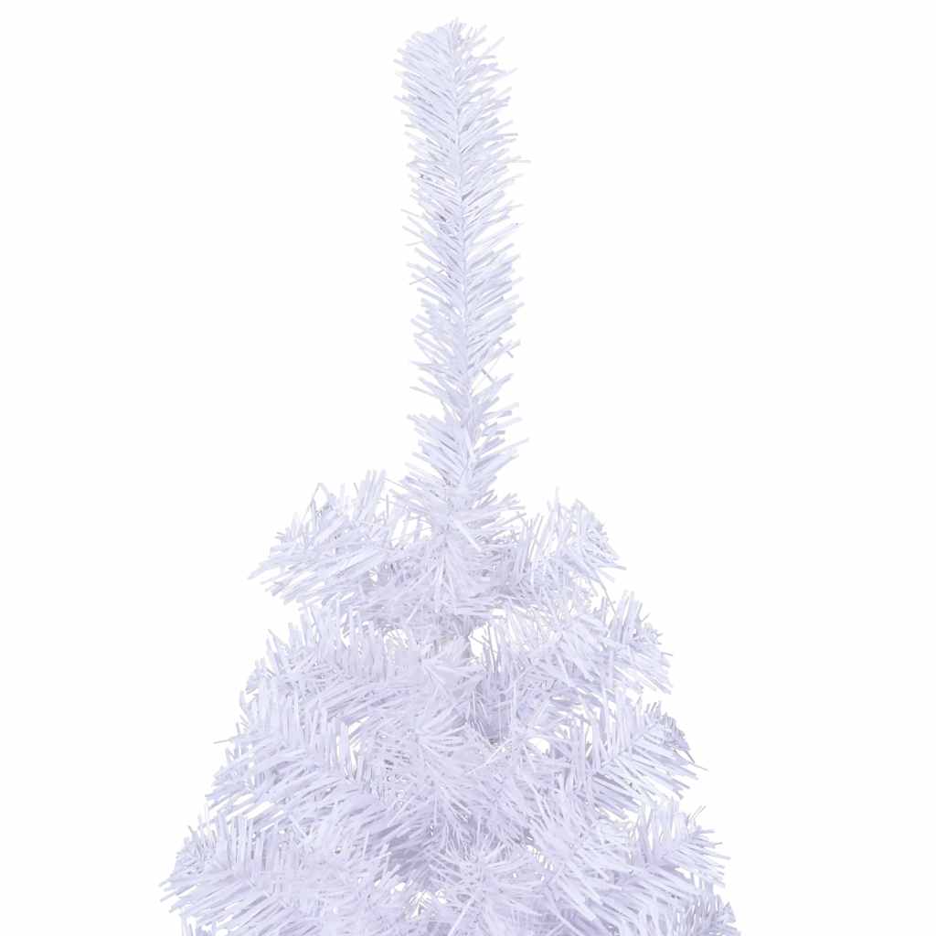 HKH Meia Árvore de Natal Artificial com Suporte Branco em PVC