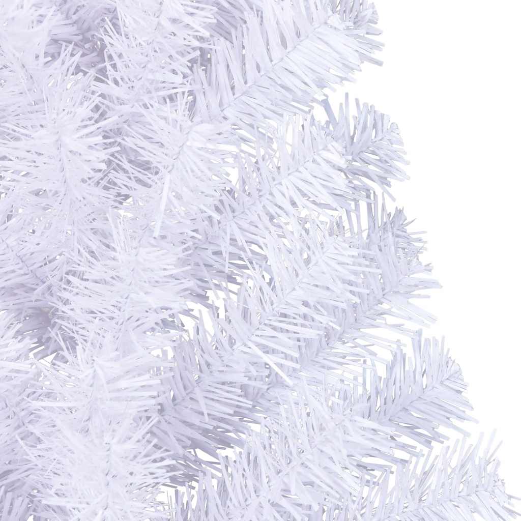 HKH Meia Árvore de Natal Artificial com Suporte Branco em PVC