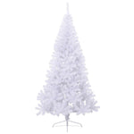 HKH Meia Árvore de Natal Artificial com Suporte Branco em PVC