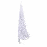 HKH Meia Árvore de Natal Artificial com Suporte Branco em PVC
