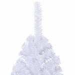 HKH Meia Árvore de Natal Artificial com Suporte Branco em PVC