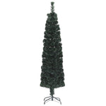 HKH Árvore de Natal Artificial Fina com Suporte Fibra Ótica